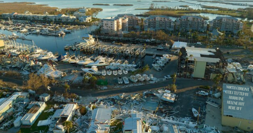 north carolina cities tefted by hurricane helene hat were aff